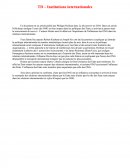 TD – Institutions internationales