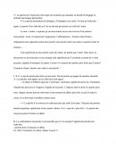 Parole contre parole (dissertation)