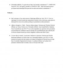 Dissertation sur les inegalites de developpement qt