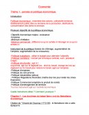 Pensée et politique économique