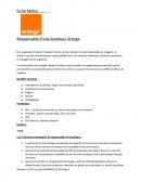 Responsable d’une boutique Orange