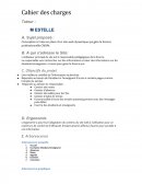 Cahier des charge site internet