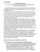 Devolution des pouvoirs du marechal petain