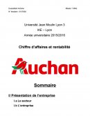 Chiffre d'affaires et rentabilité chez Auchan