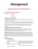 Chapitre introductif : Qu’est le Management ?