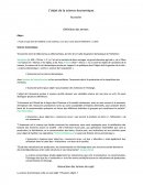L'objet de la science économique