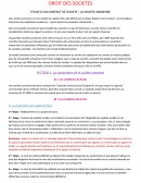 ETUDE D’UN CONTRAT DE SOCIETE : LA SOCIETE ANONYME