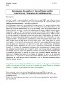 Dissertation sur l'émergence des problèmes sociaux