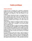 Cadre juridique cas