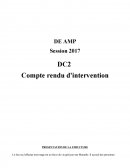 Compte rendu d'intervention en foyer de vie.
