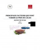 Les facteurs qui font varier le prix du cacao