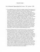 Fiche de lecture : Pierre et Jean, Maupassant