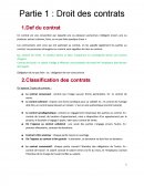 Cours TC1 droit des contrats - Partie 1