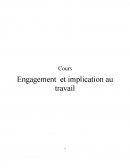 Engagement et implication au travail