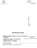 Cahier des charges pour l'organisation d'un événement