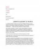 Histoire des arts, La liberté guidant le peuple, Eugène Delacroix