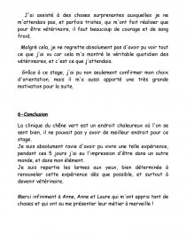 Rapport De Stage 3eme Veterinaire - Canvainem