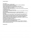 Lettre en espagnol.