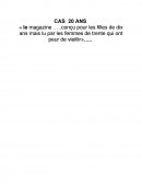 Analyse de cas 20 ans.