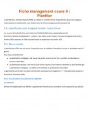 Management - Planifier