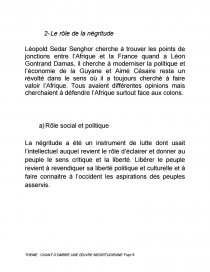 Dissertation sur la poesie de la negritude definition