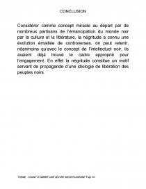 Dissertation Sur Le Mouvement De La Negritude 1ere Francais
