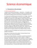 Science économique: l'économie en dix principes.