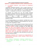 Fiche L'Amérique : puissance du Nord et Affirmation du Sud.