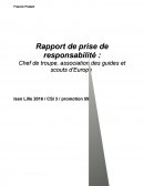 Rapport de prise de responsabilité.