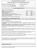 FICHE DESCRIPTIVE D’ACTION PROFESSIONNELLE