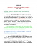 Les mémoires de la Guerre d'Algérie.