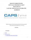 Badania marketingowe dotyczące preferencji grup docelowych na poszczególnych rynkach opracowano dla przedsiębiosrtwa CAPS GROUP