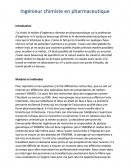 Ingénieur chimiste en pharmaceutique.
