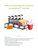 Etude sur la fréquentation des cinémas par les étudiants de 1er année GEA.