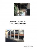 Rapport de stage à la Villa Romaine.