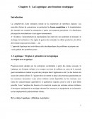 Chapitre 1 : La Logistique, une fonction stratégique.