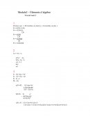 Travail noté 2, éléments d'algèbre.