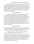 Les sanctions étatique de la règle de droit.