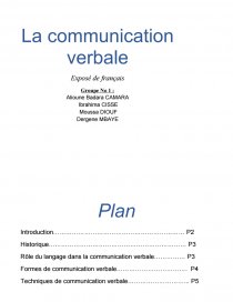 La Communication Verbale Td Alioune Badara Camara La Communication Verbale Td Alioune Badara Camara