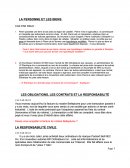 LA PERSONNE ET LES BIENS