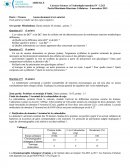 Sujet biochimie 2015