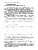 Comparez la répartition du pouvoir en France et aux Etats-Unis.