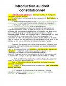 Cours de Droit Constitutionnel (1ère année de licence Droit ou Economie-Gestion)