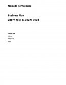 Business Plan.