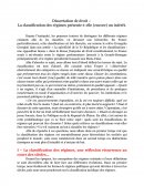 Dissertation de droit : La classification des régimes présente-t-elle (encore) un intérêt?