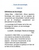 Cours de sociologie. E.N.C.G