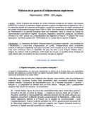 Fiche de lecture - Histoire de la guerre d'indépendance algérienne (Sylvie Thénault ), 2005