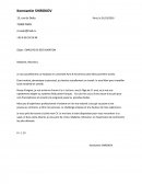 Lettre de motivation, employé de restauration.