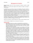 Management et gestion