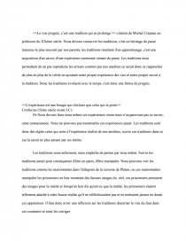 Dissertation philosophie faut il respecter tradition